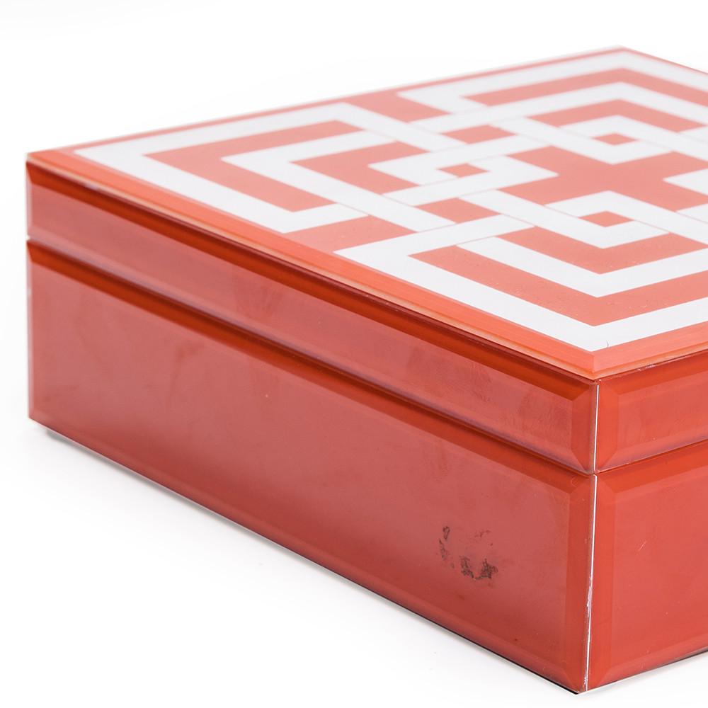 Orange Abstract Squares Box (A+D)