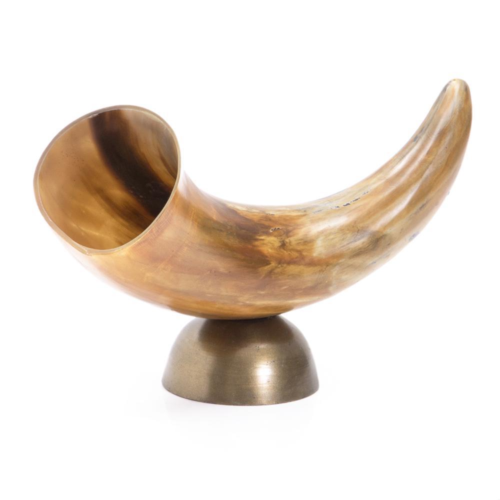 Tan Horn Table Sculpture (A+D)