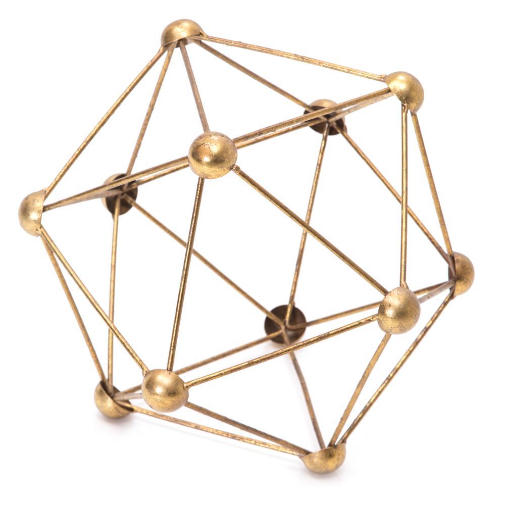 Gold Geometric Table Sculpture (A+D)