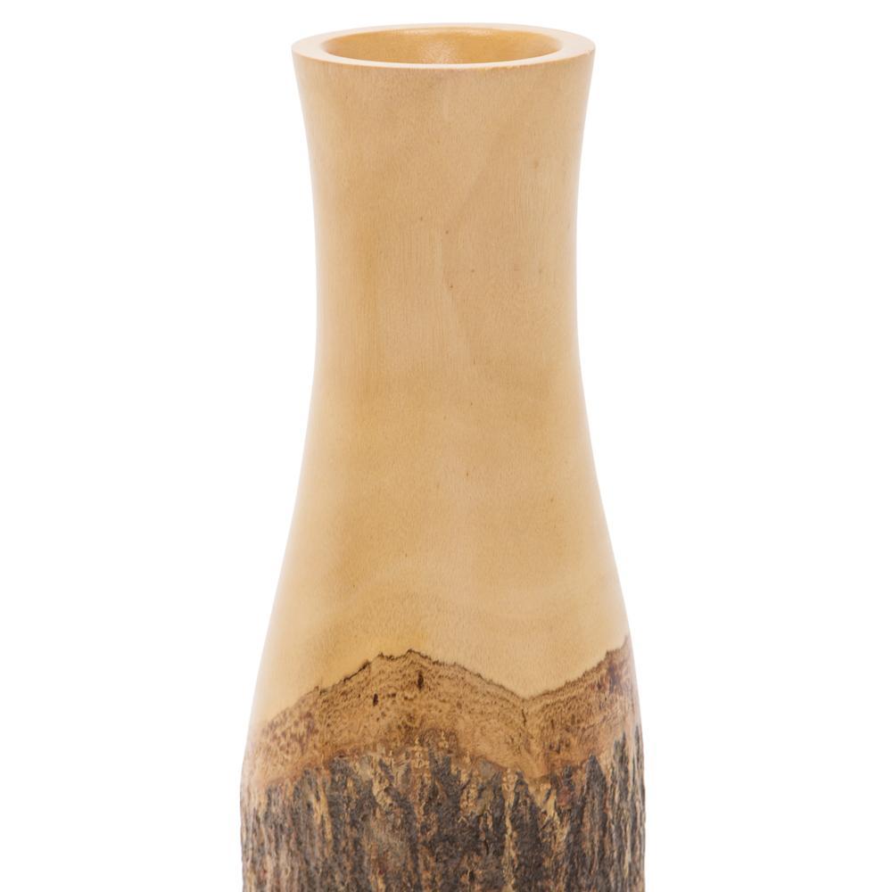 Wood Light Fluted Vase (A+D)