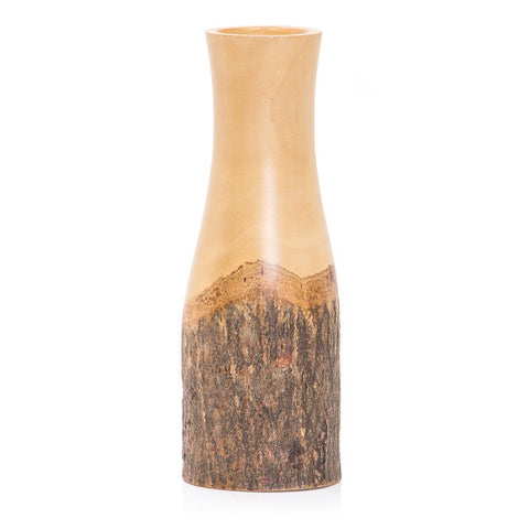 Wood Light Fluted Vase (A+D)