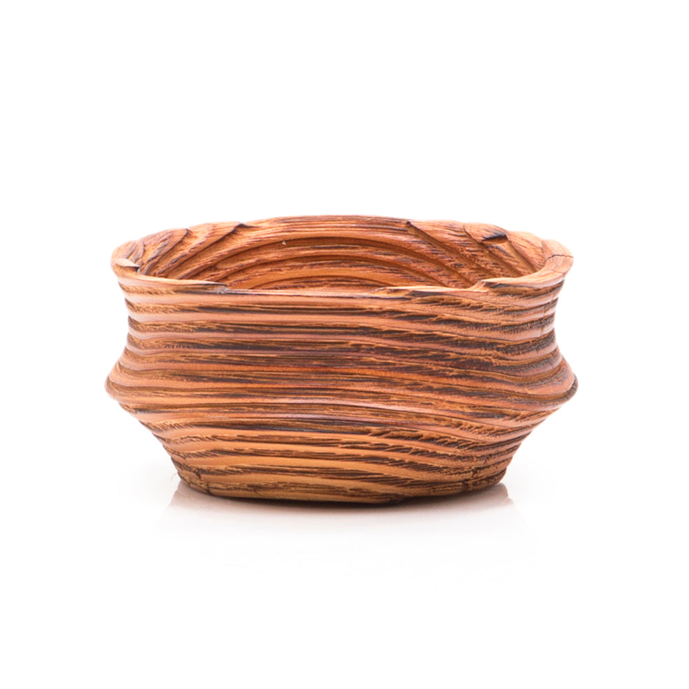 Brown Burnt Wood Bowl (A+D)