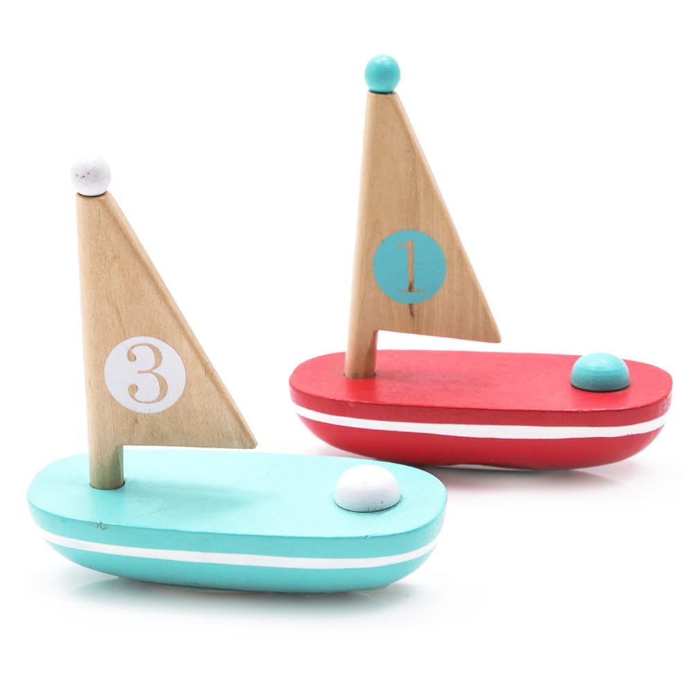 Multi Wood Toy Boats (A+D)