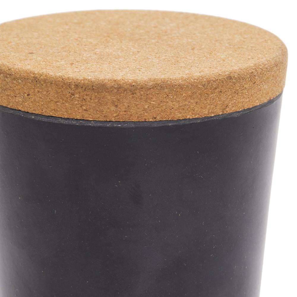 Black Cork Pot Canister (A+D)