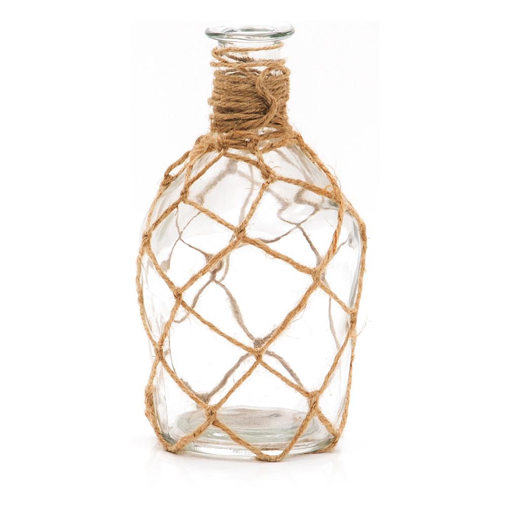 Glass Bottle with Rope Netting (A+D) - Gil & Roy Props