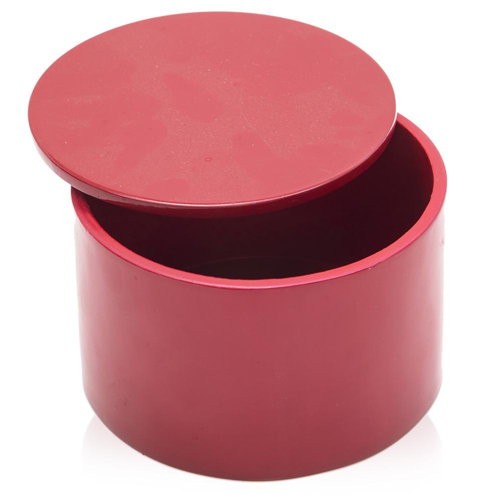 Red Lacquered Round Box (A+D)
