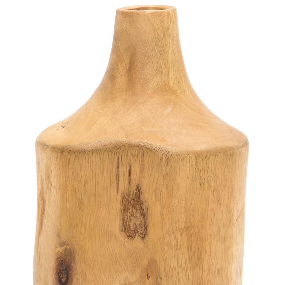 Wood Light Carved Vase Tall (A+D)