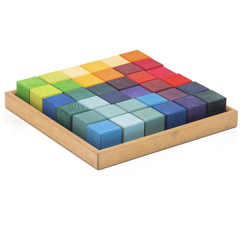 Multi Painted Wood Block Set (A+D)