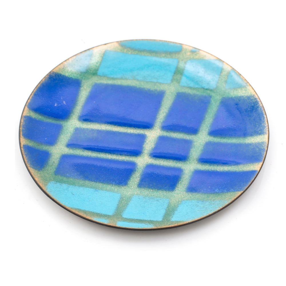 Blue Enamel Coaster (A+D)