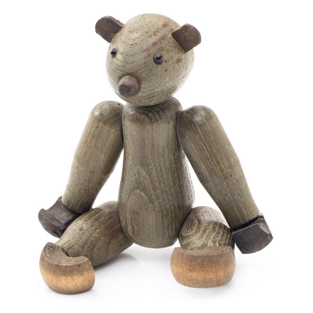 Wood Grey Teddy Bear (A+D)
