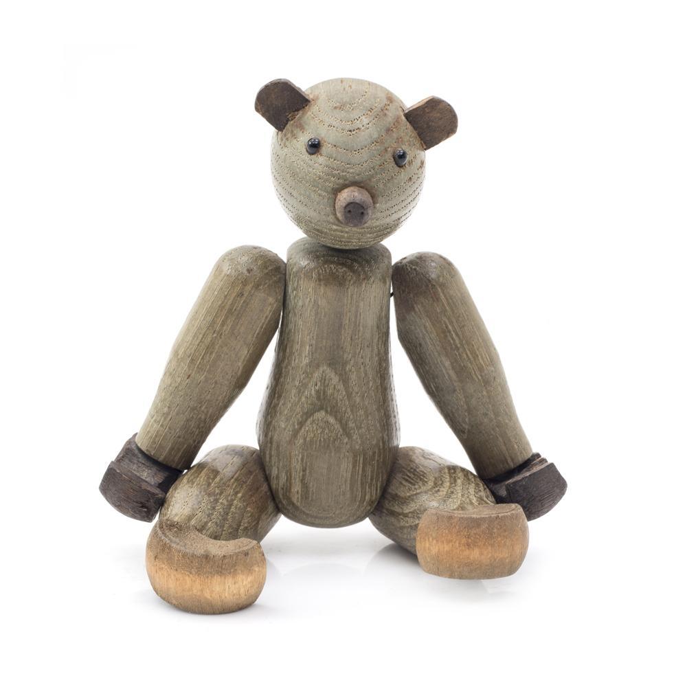 Wood Grey Teddy Bear (A+D)