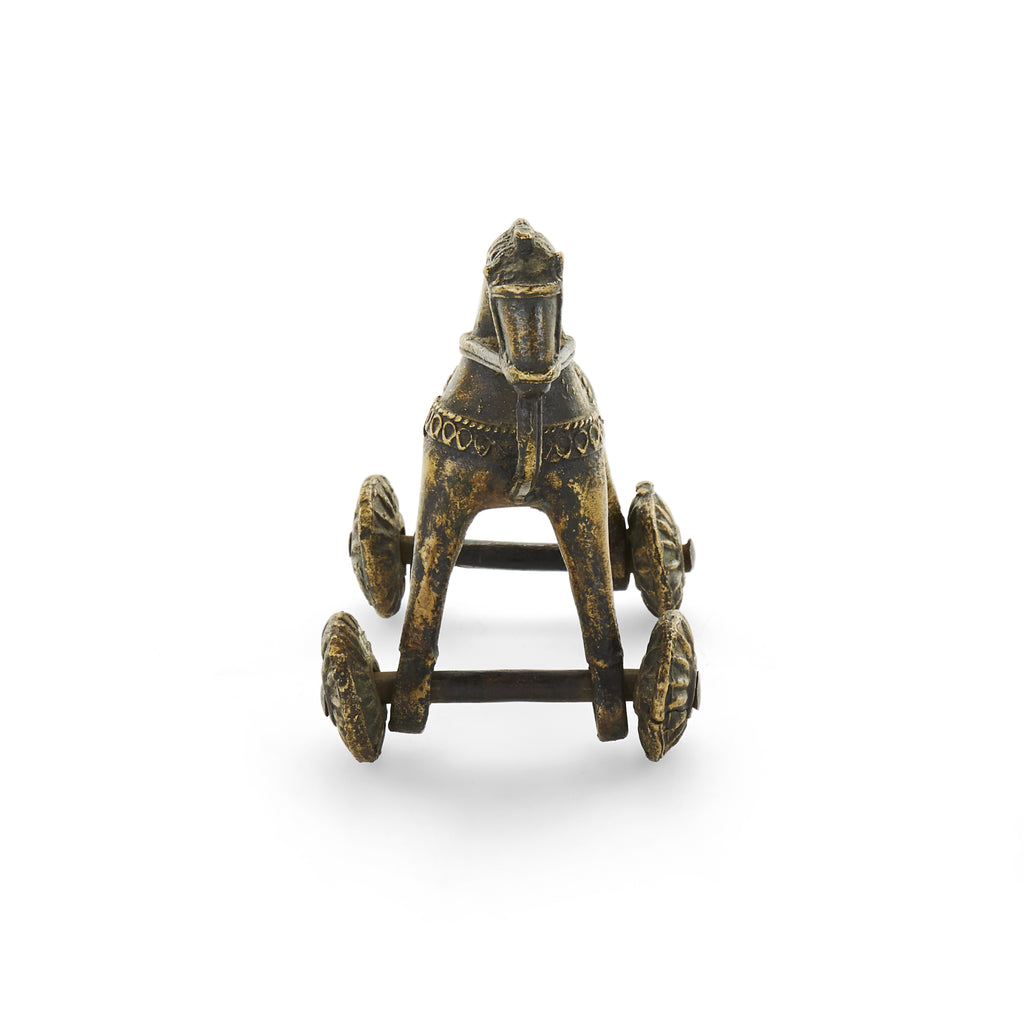 Metal Rolling Trojan Horse Figurine (A+D)