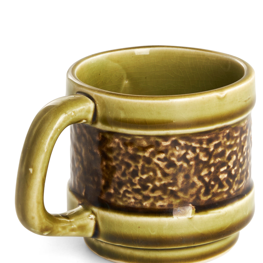 Chartreuse and Brown Mug