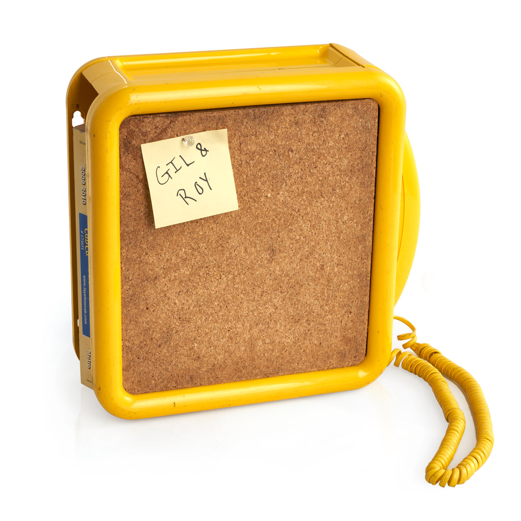 Yellow Cork Board Telephone