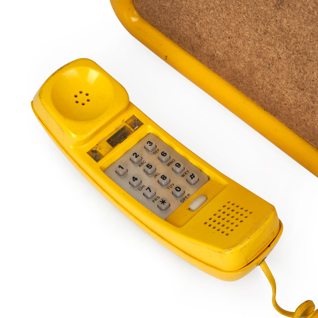 Yellow Cork Board Telephone