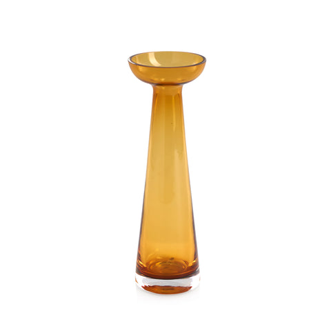 Slim Amber Glass Vase