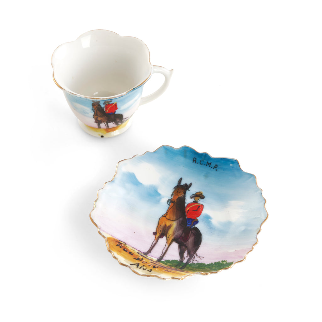 Canadian Mounted Police Souvenir Tea Cup