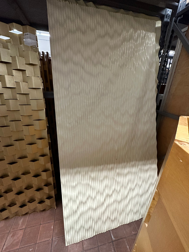 White Wavy Room Divider