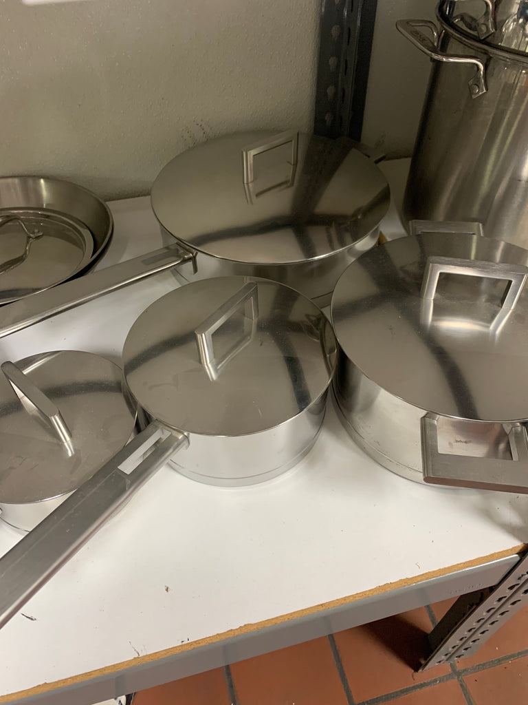 Various Metal Pots and Pans