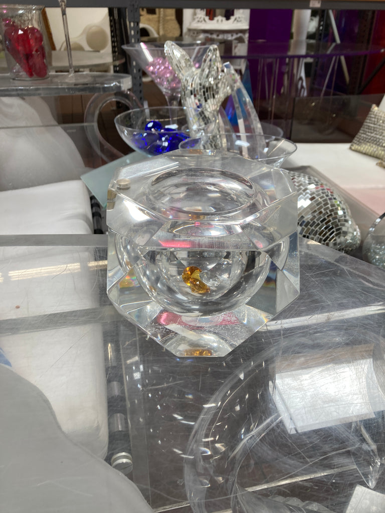 Crystal Lucite Container