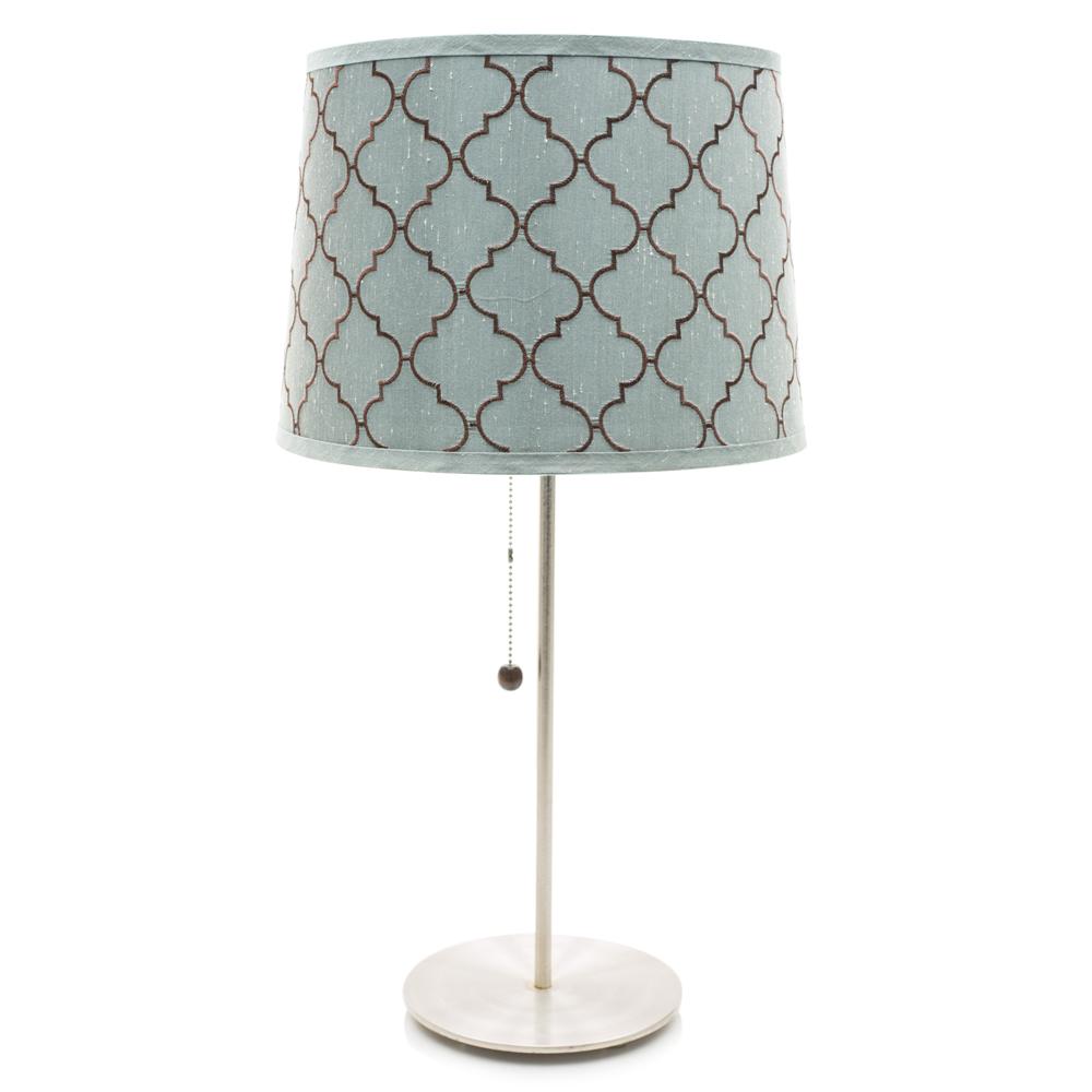 Blue Tessella Fabric Table Lamp