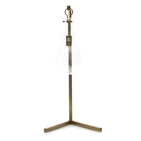 Bronze Table Lamp with Large Bulb