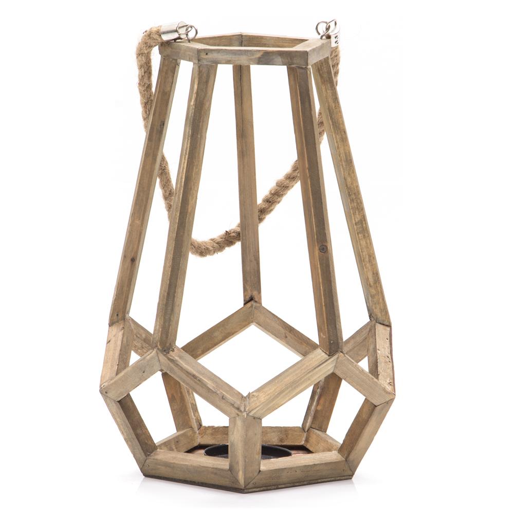 Rustic Wood Lantern (A+D)
