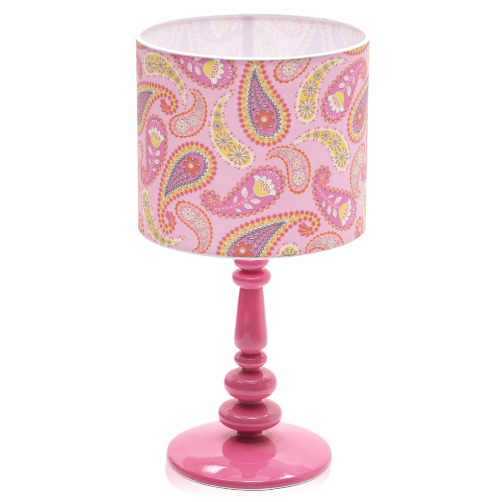 Pink Spindle Table Lamp