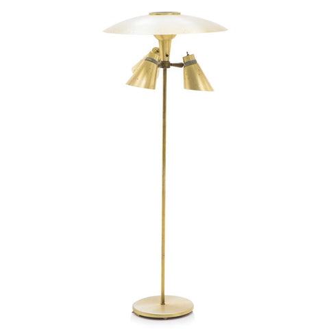 Gold Mid Century Standing Lamp