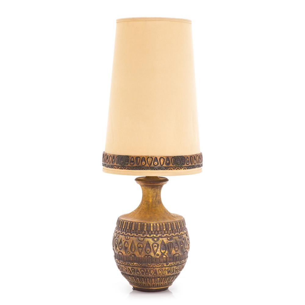 Primitive Gold Table Lamp