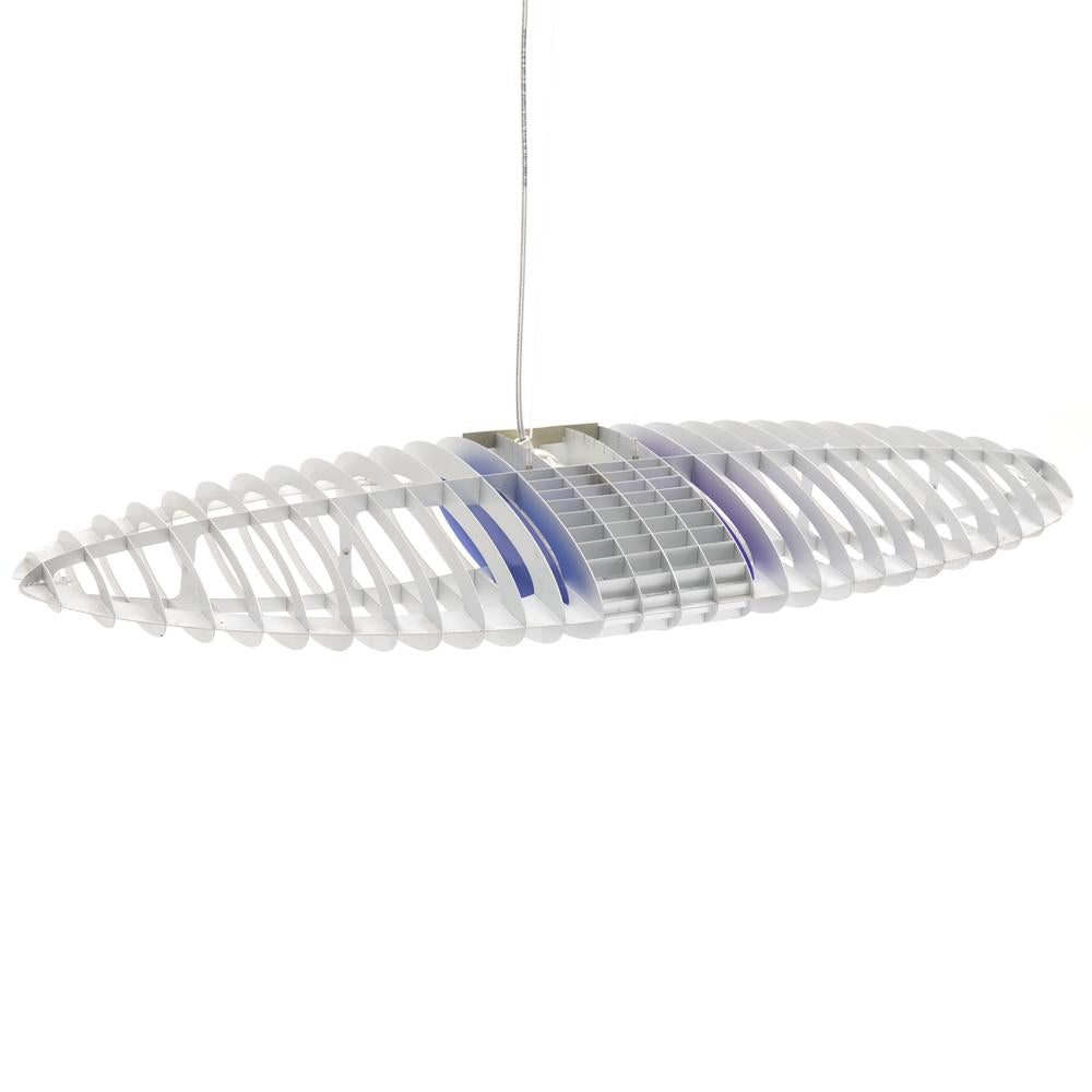 Silver Industrial Wing Pendant Lamp