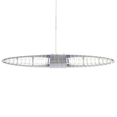 Silver Industrial Wing Pendant Lamp