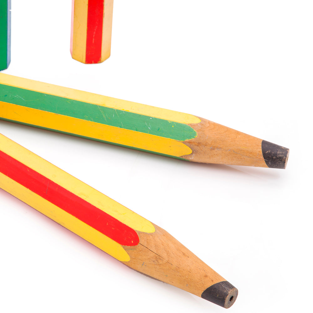 Multi Oversized Rainbow Pencils - Set of 4