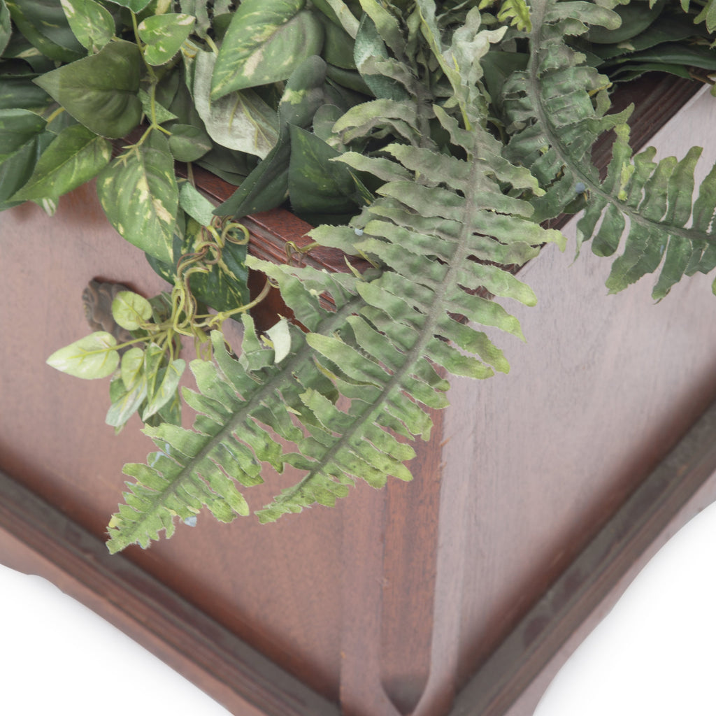 Solid Square Wood Planter