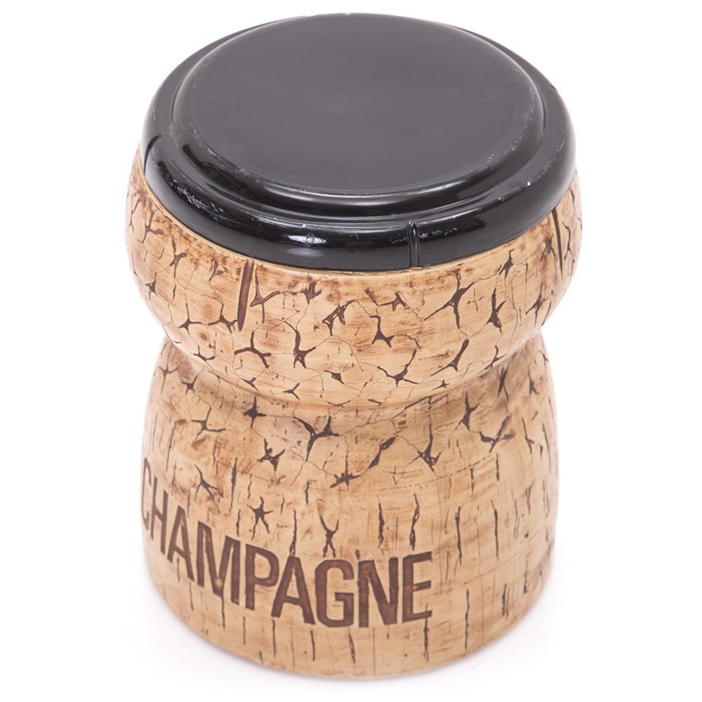 Wood Champagne Cork Pedestal