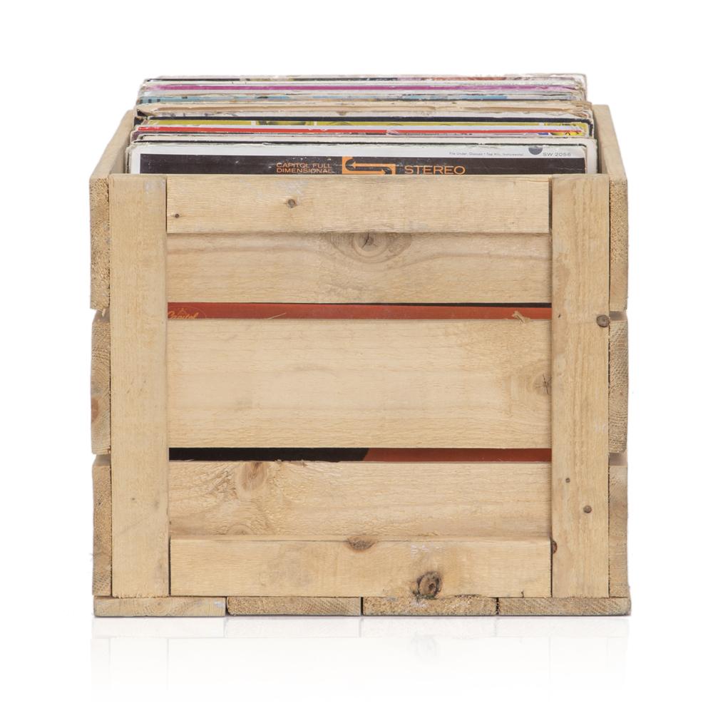 Wood Crate of Records