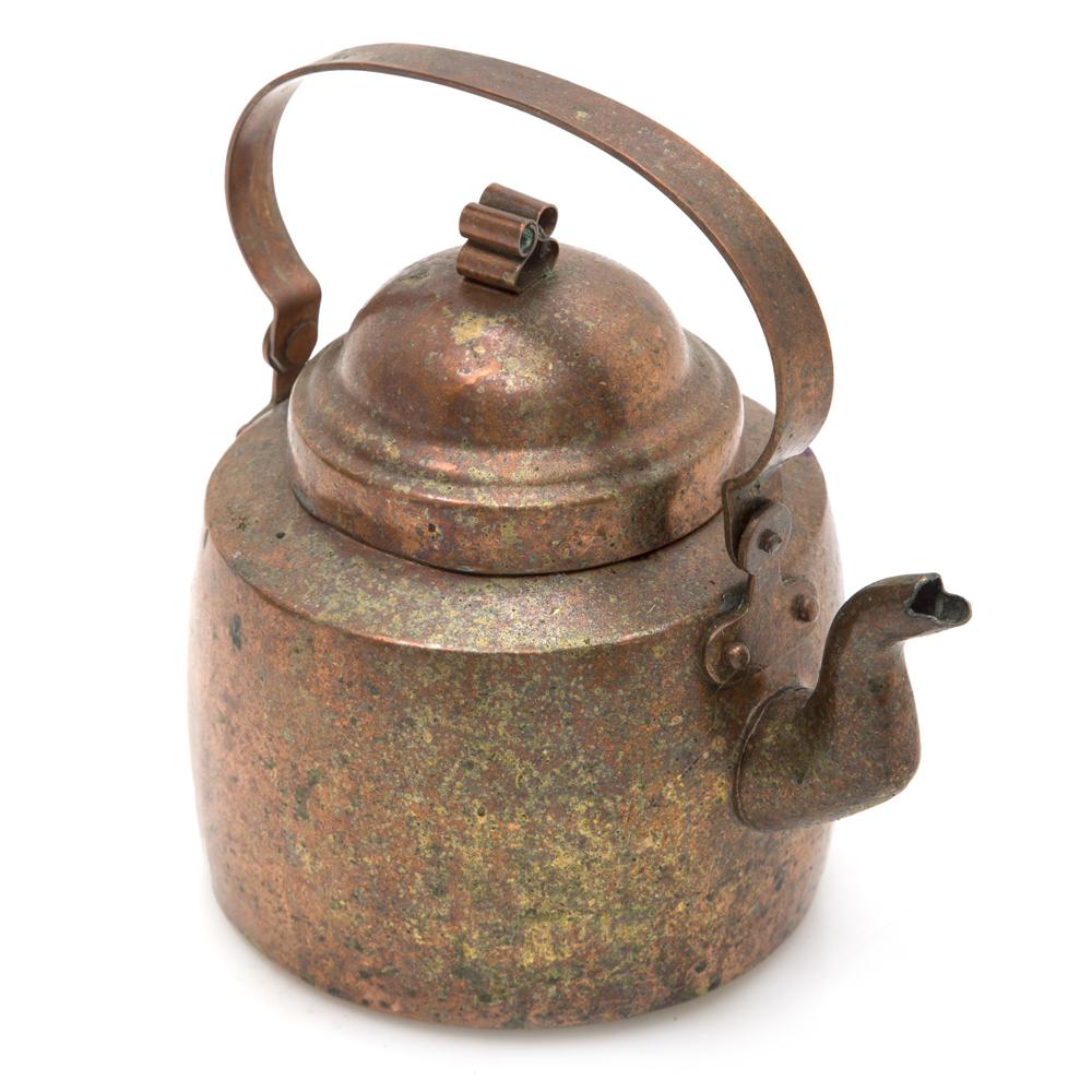 Weathered Copper Tea Pot