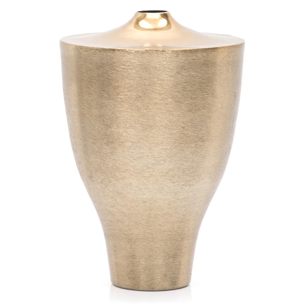 Large Brushed Brass Urn Vase