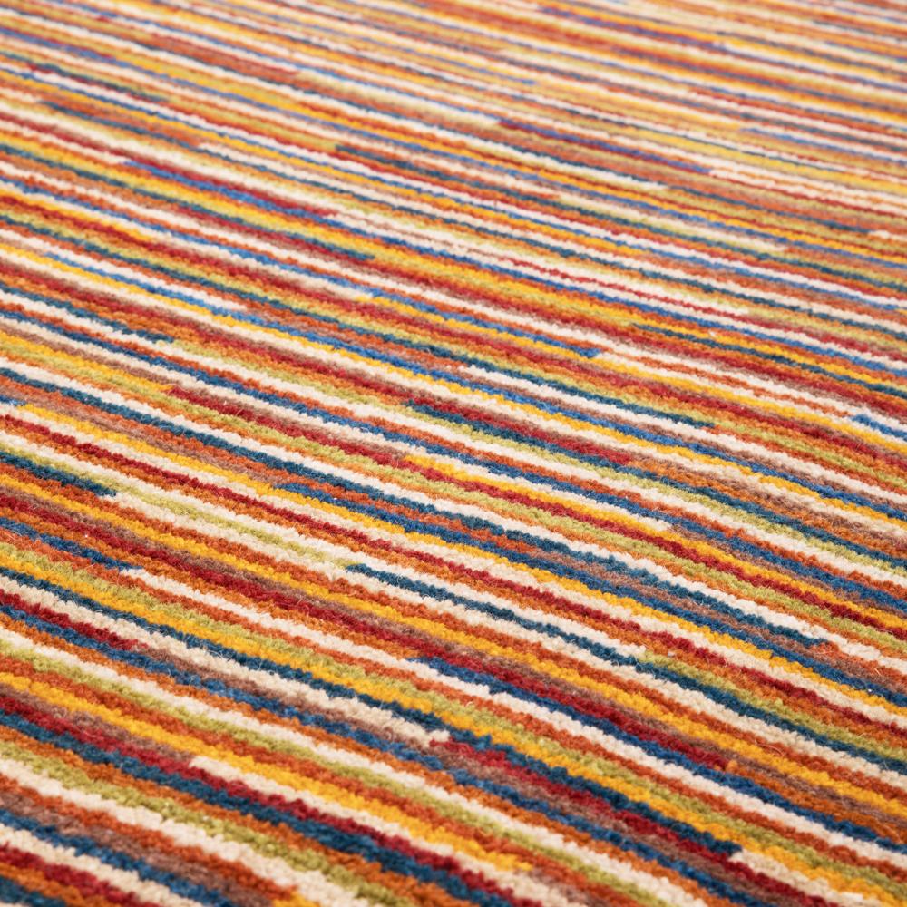Multicolored Woven Square Rug