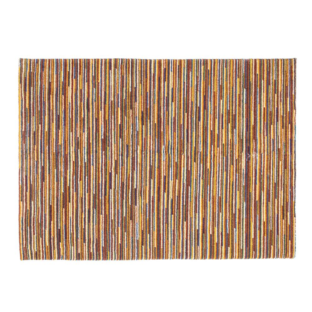 Multicolored Woven Square Rug