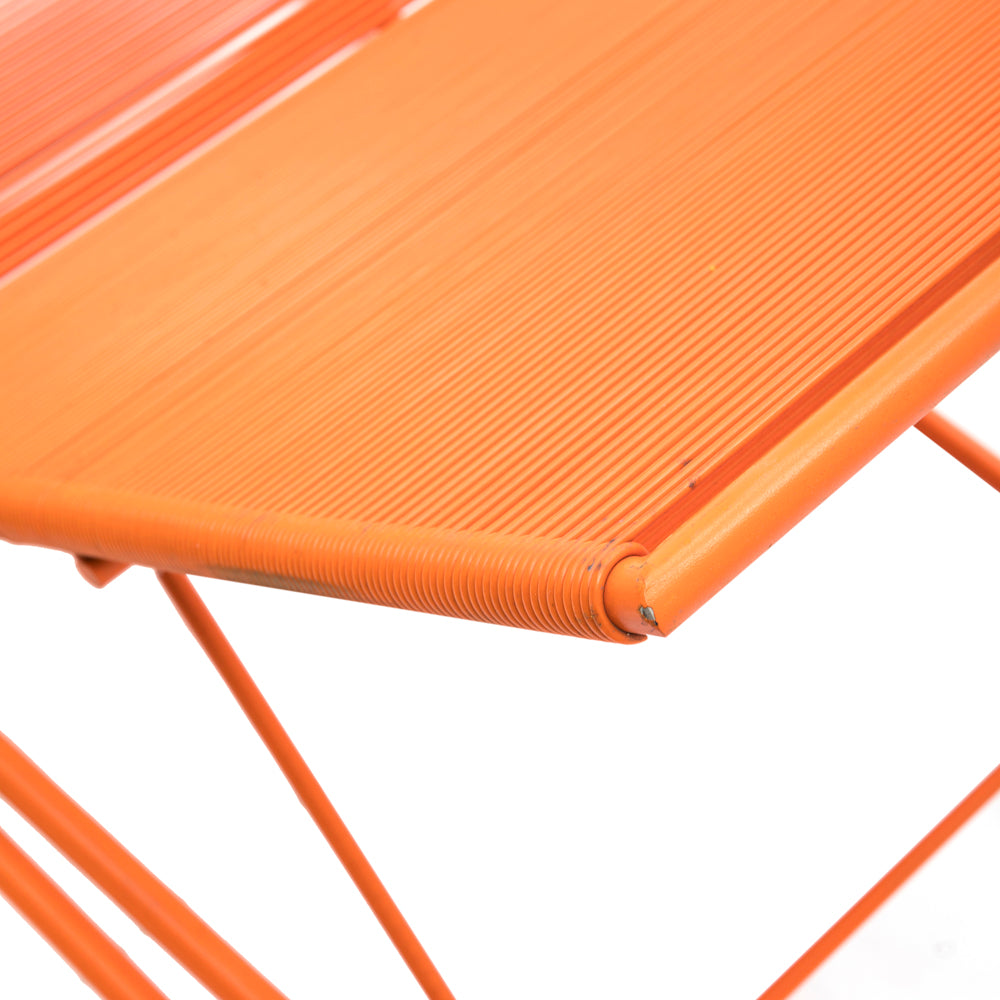 Orange Cord Outdoor Chaise