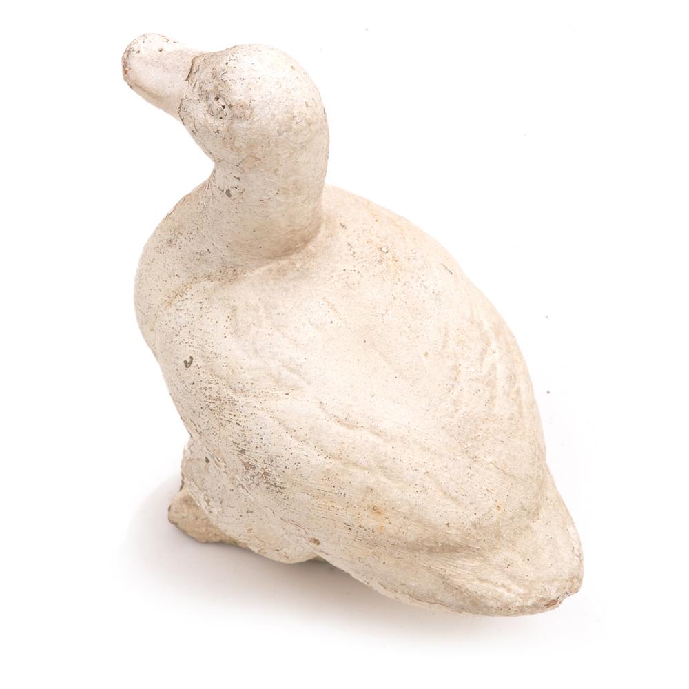 Rustic Cement Duck Sculpture