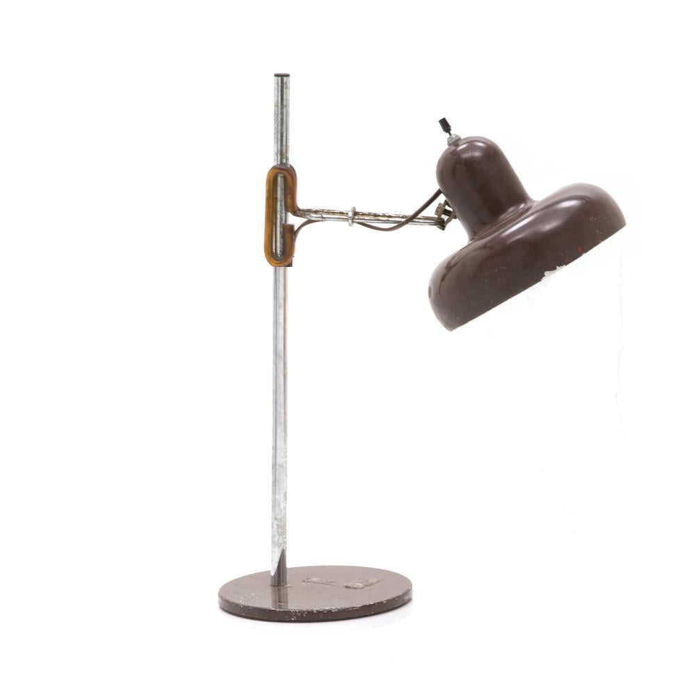 Brown Metal Vintage Desk Lamp