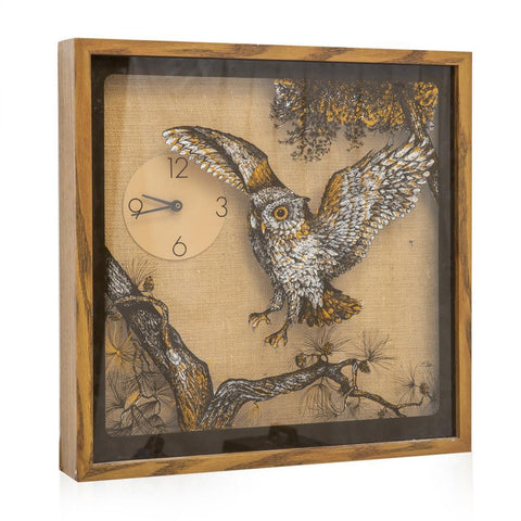 Vintage Owl Wall Clock