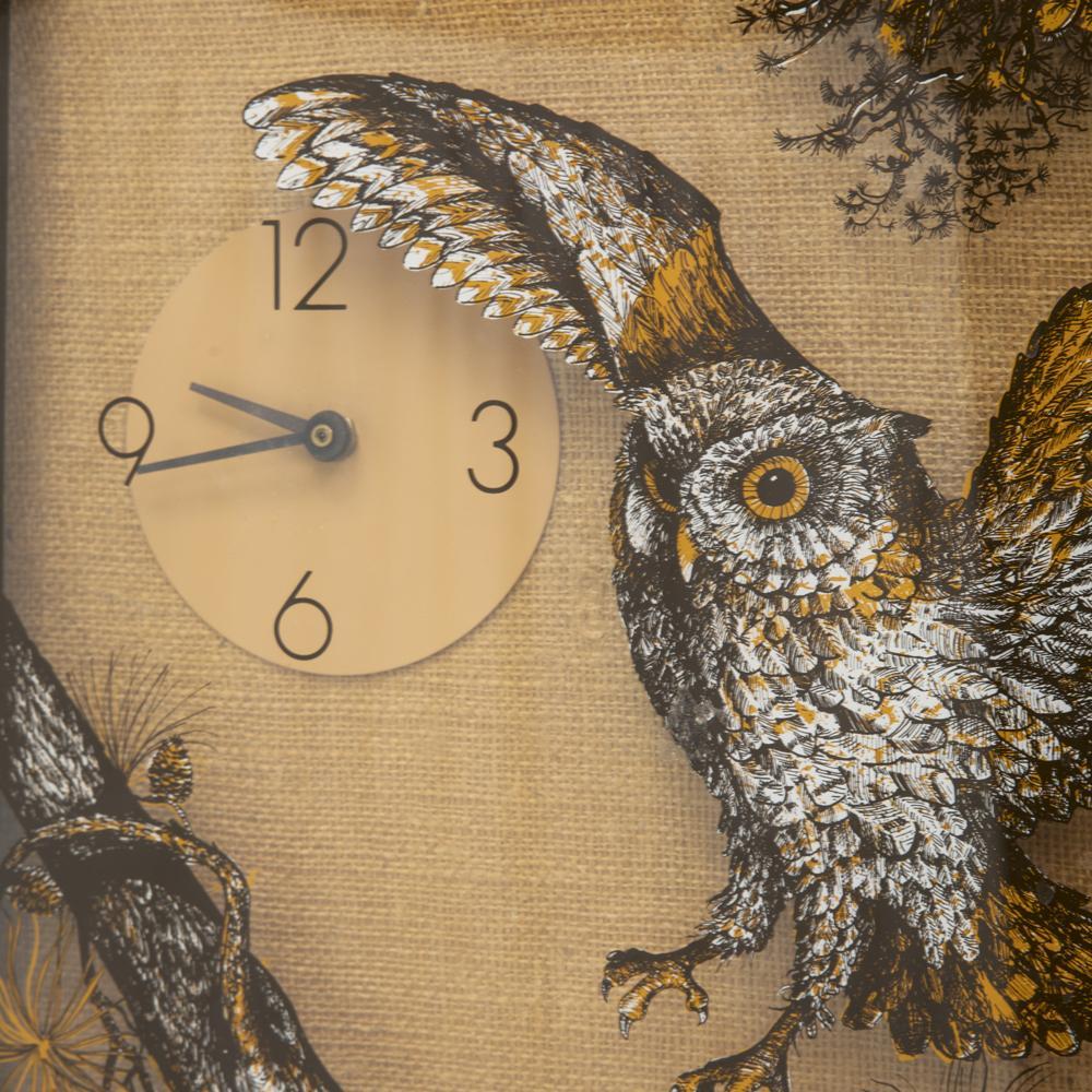 Vintage Owl Wall Clock