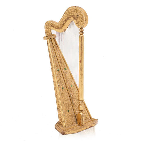 Small Ornate Golden Harp