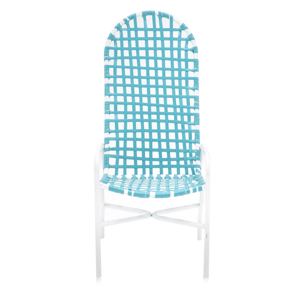 Blue Woven Outdoor Chair