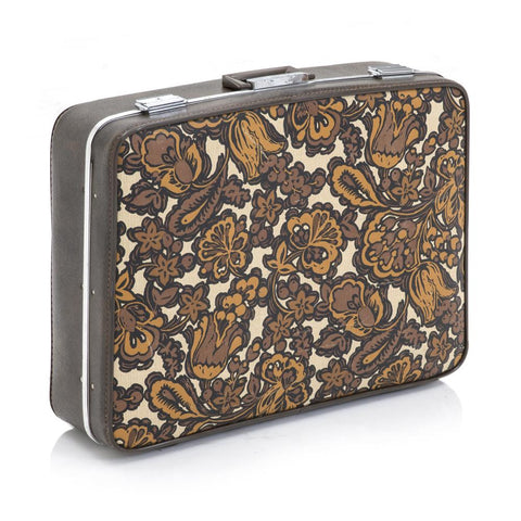 Floral Appliqué Suitcase