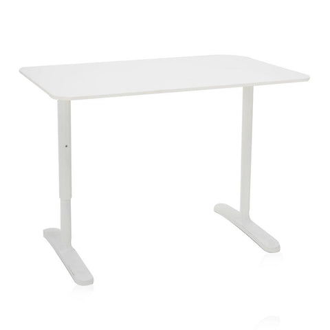 White Square Corner Adjustable Work Table