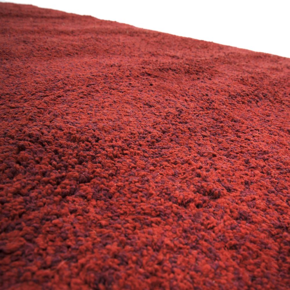 Small Maroon-Red High Pile Rug
